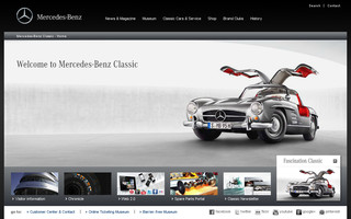 mercedes-benz-classic.com website preview
