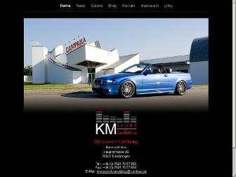 km-sound-carstyling.de website preview