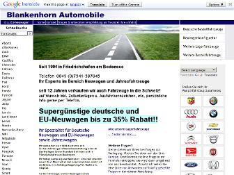 blankenhorn-automobile.de website preview