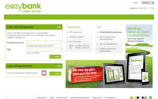 ebanking.easybank.at website preview