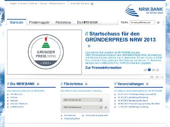 nrwbank.de website preview