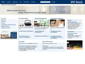 bw-bank.de website preview