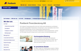 fb.postbank.de website preview
