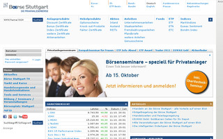 boerse-stuttgart.de website preview