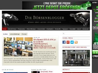 dieboersenblogger.de website preview