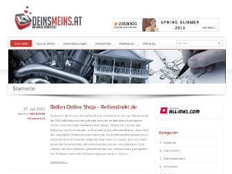deinsmeins-blog.at website preview