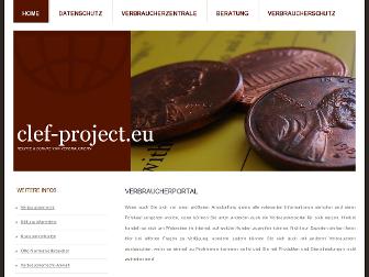 clef-project.eu website preview