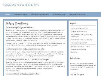 kuendigung-kfzversicherung.de website preview