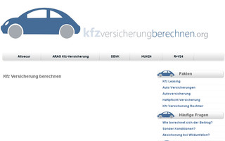 kfzversicherungberechnen.org website preview