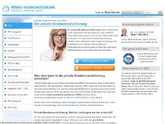 private-krankenkassen.org website preview