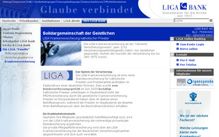 ligakranken.de website preview