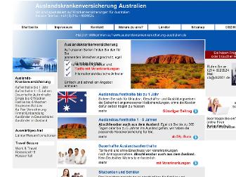auslandskrankenversicherung-australien.de website preview