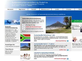 auslandskrankenversicherung-suedafrika.de website preview