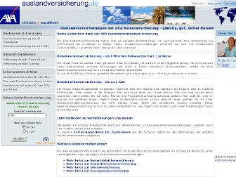 auslandversicherung.de website preview