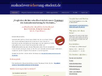 auslandsversicherung-student.de website preview