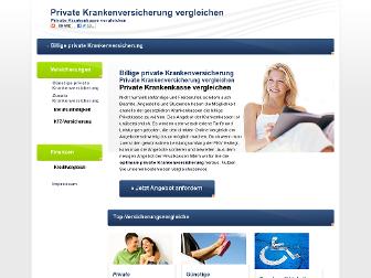 billigste-private-krankenversicherung.com website preview