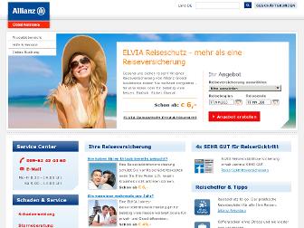 allianz-reiseversicherung.de website preview
