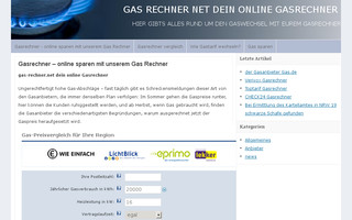 gas-rechner.net website preview