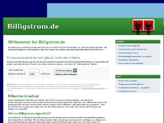billigstrom.de website preview
