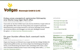 vollgas-bioenergie.de website preview