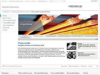 photovoltaik.heraeus.de website preview