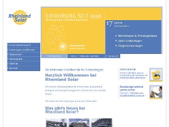 rheinland-solar.de website preview