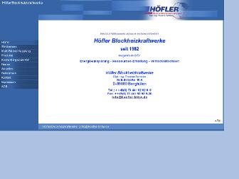 hoefler-bhkw.de website preview