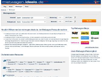 mietwagen.idealo.de website preview