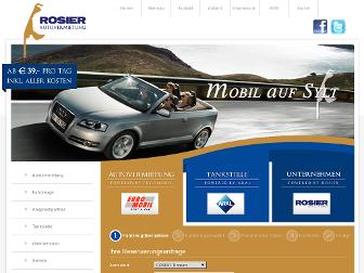 rosier-mietwagen.de website preview