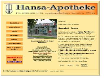 hansa-apotheke-leipzig.de website preview