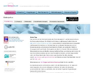 embryotox.de website preview