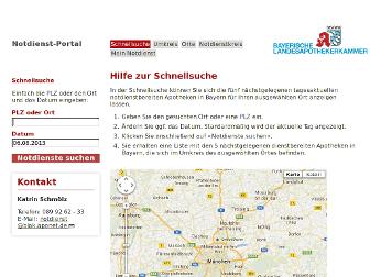 lak-bayern.notdienst-portal.de website preview