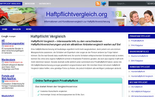 haftpflichtvergleich.org website preview