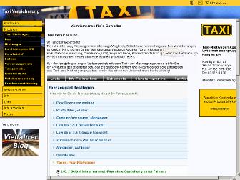 taxi-versicherung.org website preview