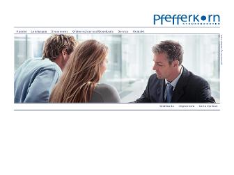 pfefferkorn-steuerberater.de website preview