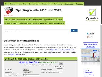 splittingtabelle.de website preview