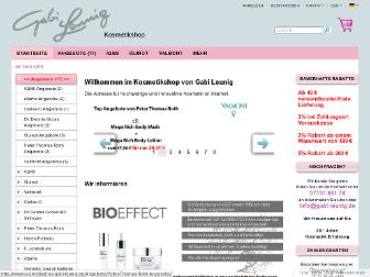 kosmetikshop-gabi-leunig.de website preview