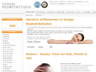 sonjas-kosmetikstudio.de website preview