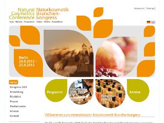 naturkosmetik-branchenkongress.de website preview