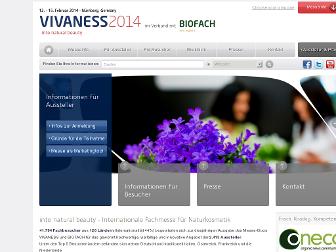 vivaness.de website preview