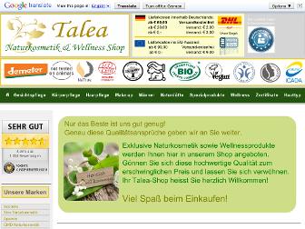 talea-naturkosmetik.de website preview
