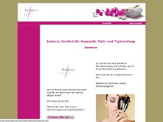 balance-kosmetikinstitut.de website preview