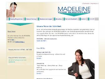 madeleine-beautyplace.de website preview