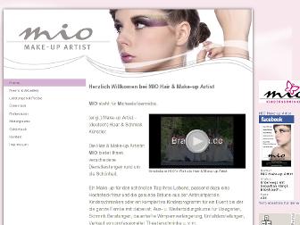 makeupartist-mio.de website preview