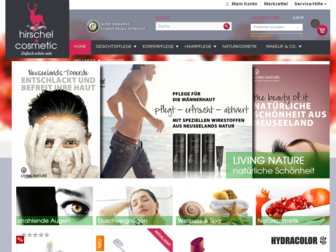 hirschel-cosmetic.de website preview