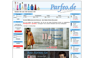 parfeo.de website preview