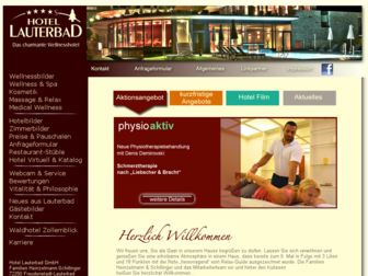 lauterbad-wellnesshotel.de website preview