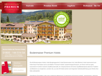 bodenmais-premium-hotels.de website preview