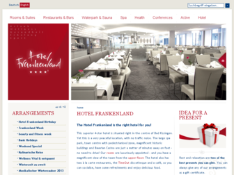 hotel-frankenland.de website preview