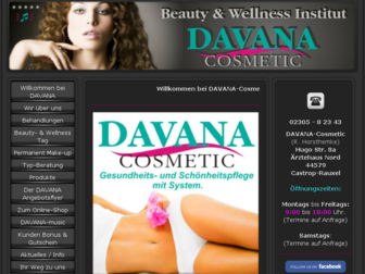 davana-cosmetic.de website preview